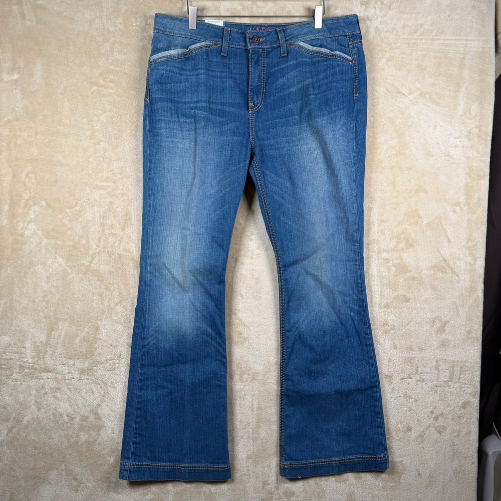 Cinch Womens‎ 35/19R Lynden Moderate Rise Slim Fit Trouser Jeans Medium Wash